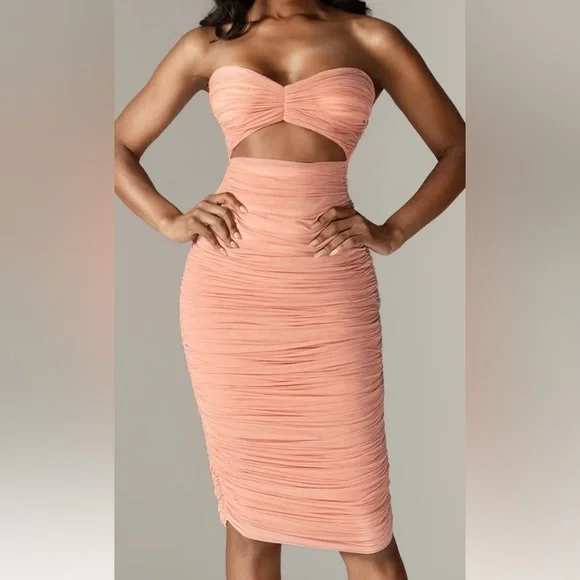 NWT Aliava Nelsi strapless midi dress - Picture 2 of 8